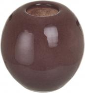 Ваза стеклянная Гутняр Шар 15 см коричневая