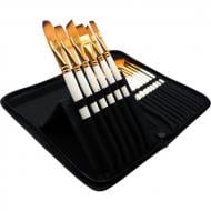 Набір професійних пензликів нейлонових 15 шт. Brushme