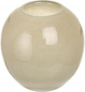 Ваза стеклянная Гутняр Шар 10 см бежевая