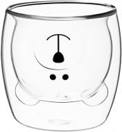 Набор чашек Ardesto Animals 250 мл 2 шт. прозрачный AR2625GA