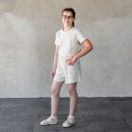 Шорты для девочек Эдельвика р.140 салатовый с розовым 219-25/11