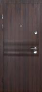 Дверь входная Abwehr А 309 086R (ТО + Днлат) орех темный / дуб немо лате 2050х860 мм правая