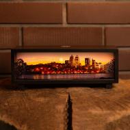 Декор-панорама Wood Posters Город Днепр, черный