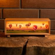 Декор-панорама Wood Posters Воздушные шары, лакированное дерево