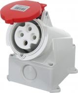 Розетка силова стаціонарна із заземленням Expert 3p+PE (124) 380В, 32А IP44 сірий