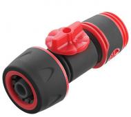 Коннектор Intertool 1/2" для шланга 3/4" с вентилем для регулировки GE-2002