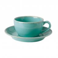 Чашка для чая с блюдцем Seasons Turquoise 200 мл Porland