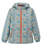 Куртка детская для мальчика JOIKS р.128 серый EW-01 