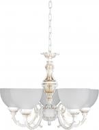 Люстра підвісна Victoria Lighting 5xE14 античний білий Sicily/SP5