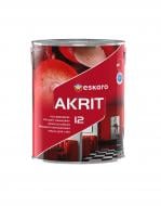 Краска акрилатная водоэмульсионная Eskaro Akrit 12 полумат белый 2,85 л 3,35 кг