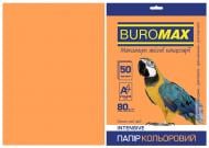 Папір офісний кольоровий Buromax A4 80 г/м Intensiv 50 аркушів BM.2721350-11 помаранчевий