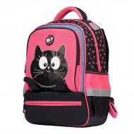 Рюкзак школьный YES S-59 Meow черный/розовый 554752