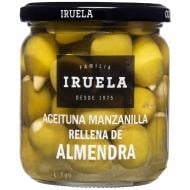 Оливки IRUELA зеленые Manzanilla с миндалем