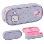 Пенал Pixel Love K26-599-3 KITE фиолетовый с рисунком