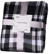 Плед Flannel клітинка ART0102PB 200x220 см grey Ardesto