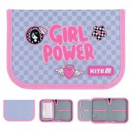 Пенал Girl's Power K26-621-5 KITE фіолетовий із рожевим