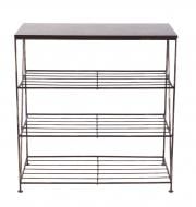 Тумба для взуття Метал Арт "Верде" 350x870 мм чорний