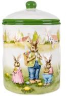 Банка для сыпучих Lefard Пасхальные кролики 1,8 л 21,5х14,5х14,5 см 948-034