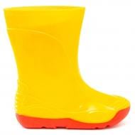 Сапоги резиновые для девочек Oldcom VIVID размер 33-34 желтый с красным