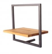 Полка Метал Арт навесная КМ-2 350x350 мм черный