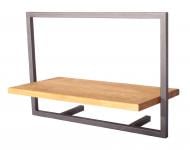 Полка Метал Арт навесная КМ-3 500x350 мм черный