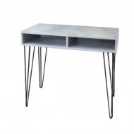 Стол письменный Woodville Loft серый/черный