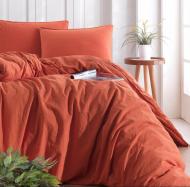 Комплект постельного белья Stonewash Orange (92670587) кирпичный SoundSleep