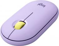 Мишка Logitech Pebble M350 Wireless Mouse lavender lemonade (L910-006752)