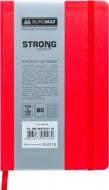 Блокнот недатований червоний клітинка Buromax Strong Logo 2U A6 BM.29912101-05