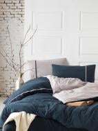 Комплект постельного белья Stonewash DoubleFace 1.5 темно-синий
