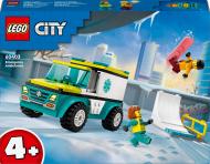 Конструктор LEGO City Карета швидкої допомоги й сноубордист 60403