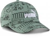 Кепка Puma ESS NO.1 LOGO AOP BB Cap Jr 02612601 OSFC зеленый