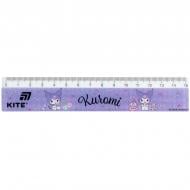 Линейка пластиковая 15 см Kuromi HK26-090-1 KITE