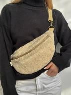 Сумка-бананка MISO accessory Teddy мала молочний