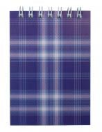 Блокнот на пружине сверху А7 48 л. Shotlandka, фиолетовый клетка картонная обложка BM.2490-07 Buromax