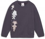 Свитшот Puma PUMA X TROLLS GRAPHIC CREW 62738469 р.116 черный