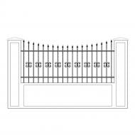 Ограждение КО-14 2500х1150 мм (комплект элементов)