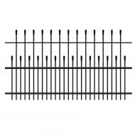 Кованое ограждение Артдеко КО-18 2000х1100 мм (комплект элементов)
