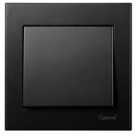 Вимикач одноклавішний одноклавішний Lezard Rain антрацит 703-4288-100