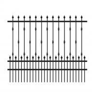 Кованое ограждение Артдеко КО-28 1900х1600 мм (комплект элементов)