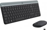 Комплект клавіатура та миша Logitech MK470 Slim Wireless Keyboard and Mouse Combo Graphite (L920-009204)