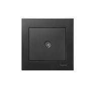 Розетка TV прохідна Lezard Rain антрацит 703-4288-129