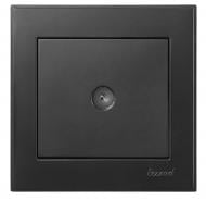 Розетка TV проходная Lezard Rain антрацит 703-4288-129