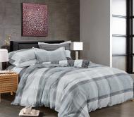 Комплект постельного белья сатин Deira семейный серый SoundSleep