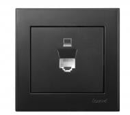 Розетка компьютерная Lezard Rain антрацит 703-4288-139