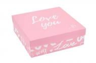Коробка Love you 18x18x6 см