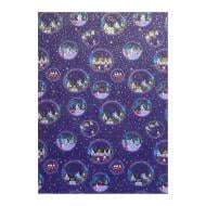 Бумага для упаковки Buromax синий с рисунком 70x50 см