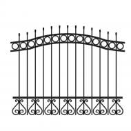 Кованое ограждение Артдеко КО-27 1950х1550 мм (комплект элементов)