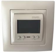 Терморегулятор комнатный Efapel Logus 250 V/16A металлик ледяной 21232 TGE