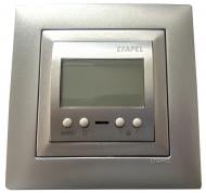 Терморегулятор комнатный Efapel Logus 250 V/16A металлик алюминиевый 21232 TAL